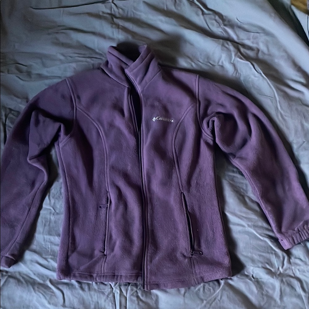 Columbia Women's Purple Fleece Jacket, Size Small